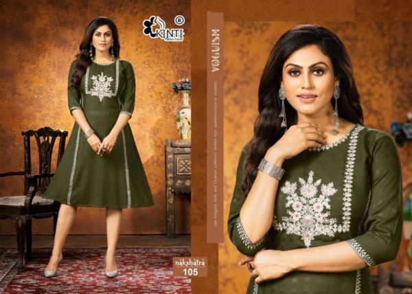 Kinti Nakshatra Rayon Designer Kurtis Collection